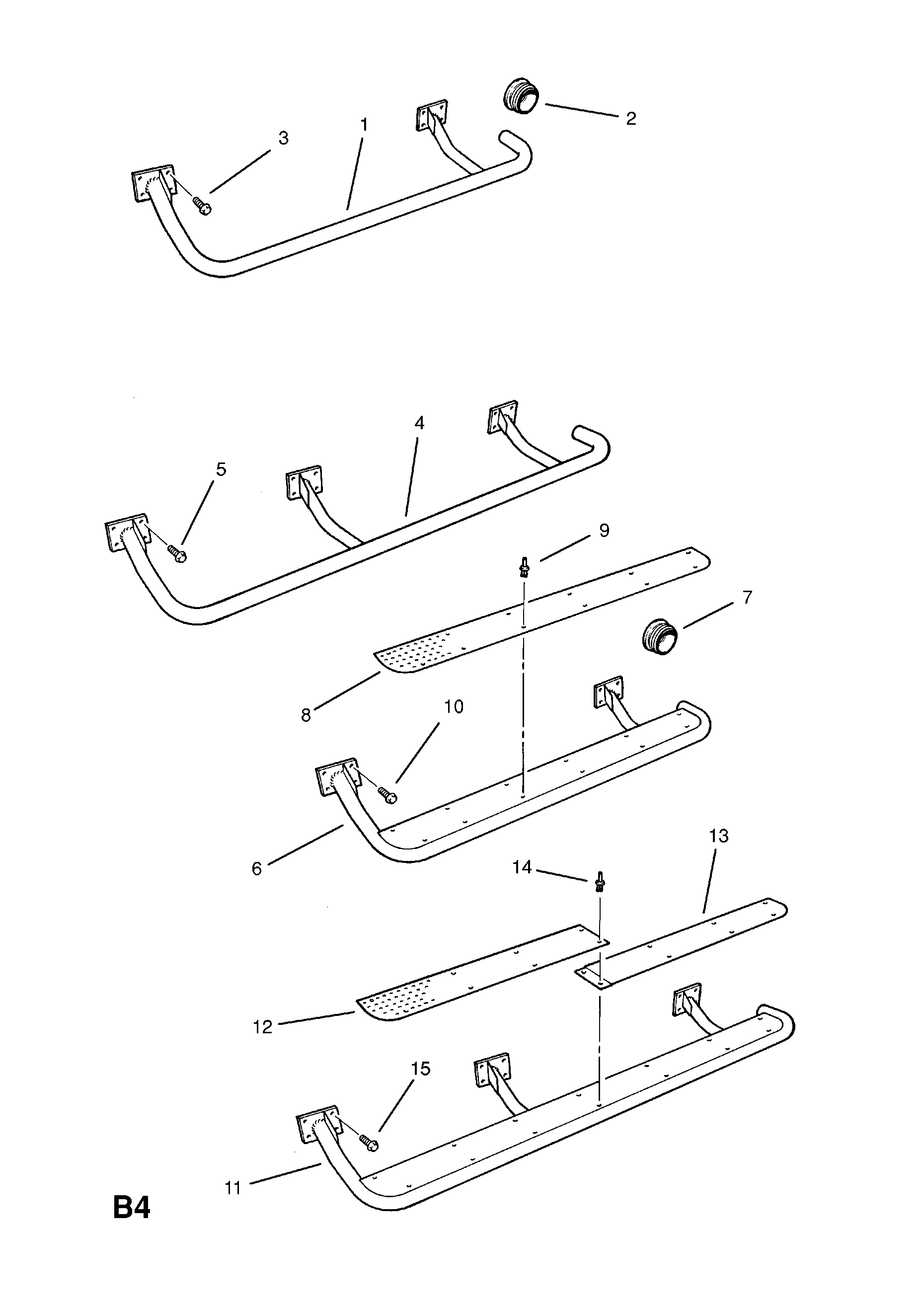 SILL PROTECTION BAR <small><i>[2 DOOR UD2 (OPTIONAL)]</i></small>