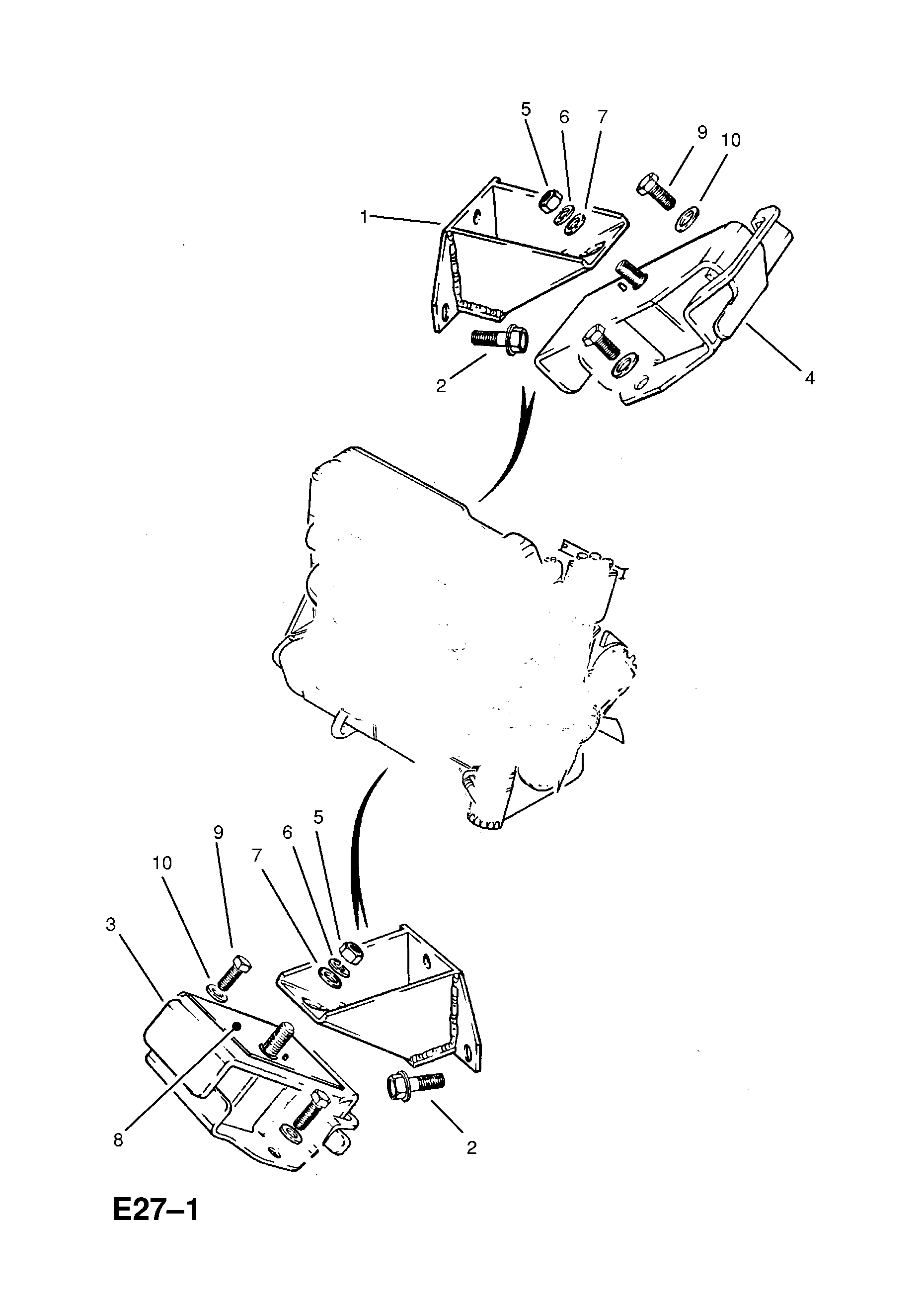 ENGINE MOUNTING <small><i>[ENGINE FRONT]</i></small>