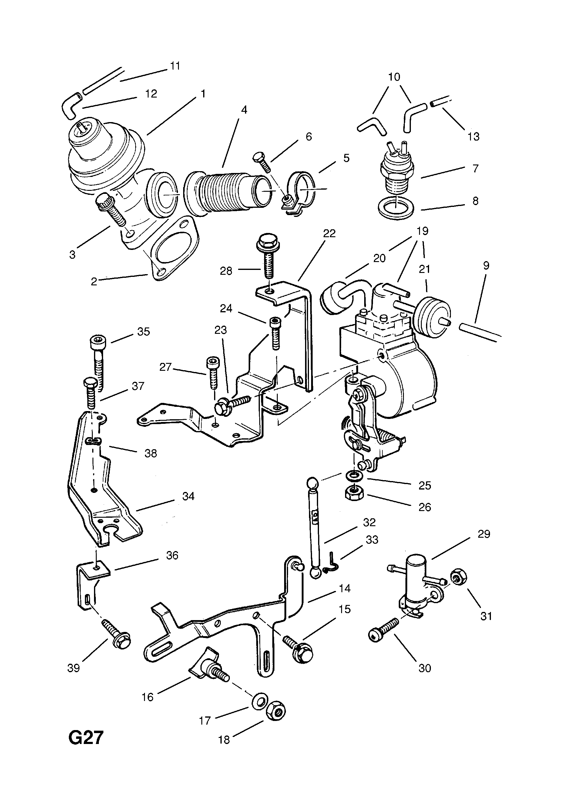 EXHAUST GAS RECIRCULATION (CONTD.) <small><i>[23TD DIESEL ENGINE]</i></small>