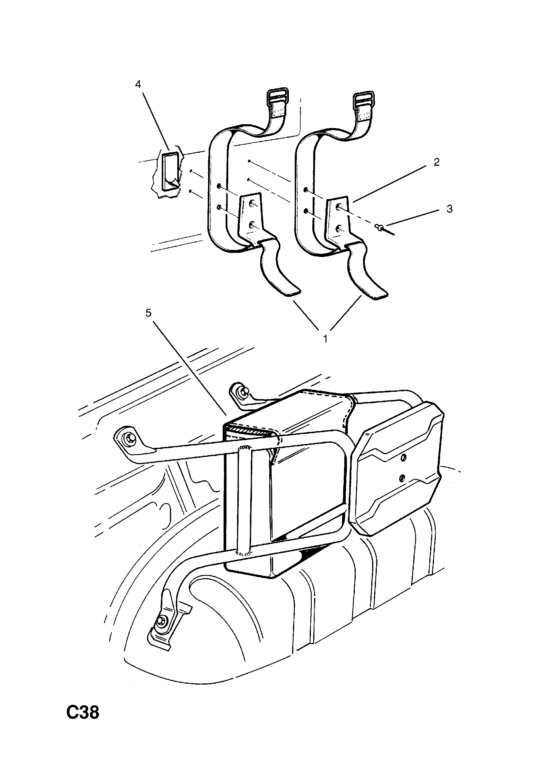 FIRST AID BOX STOWAGE FITTINGS <small><i>[2 DOOR UD2]</i></small>