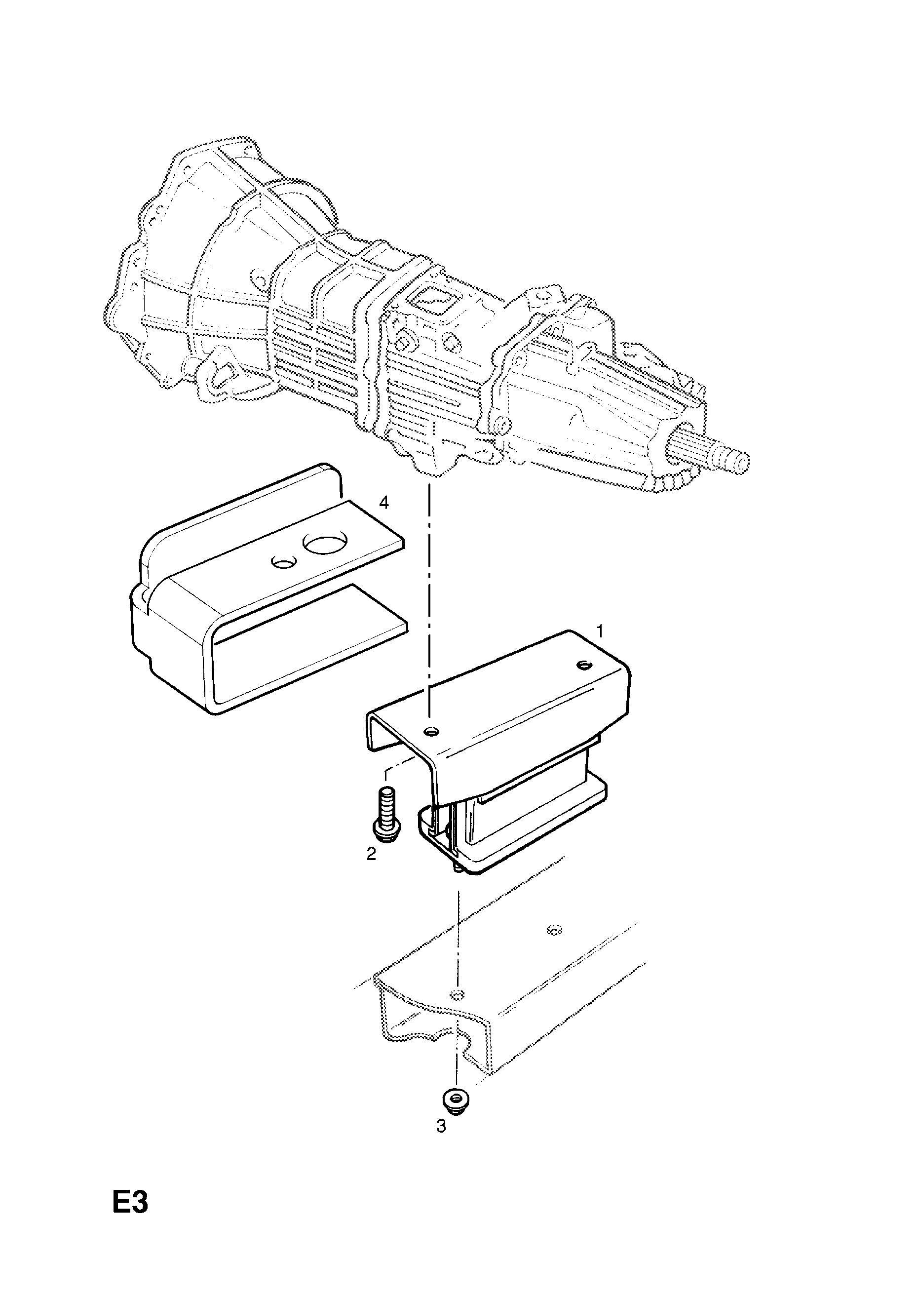 ENGINE MOUNTING (CONTD.) <small><i>[ENGINE REAR]</i></small>