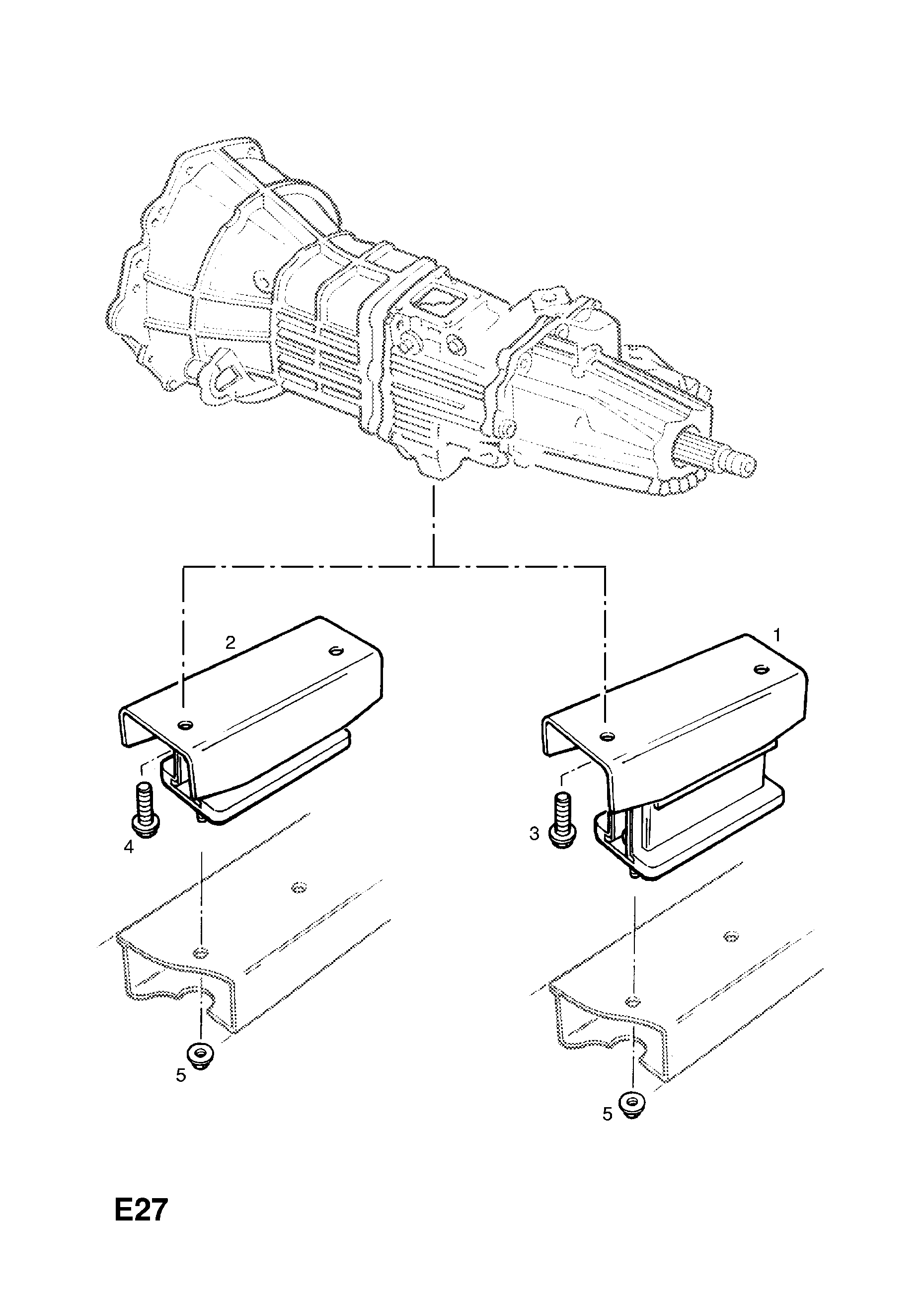 ENGINE MOUNTINGS (CONTD.) <small><i>[ENGINE REAR]</i></small>
