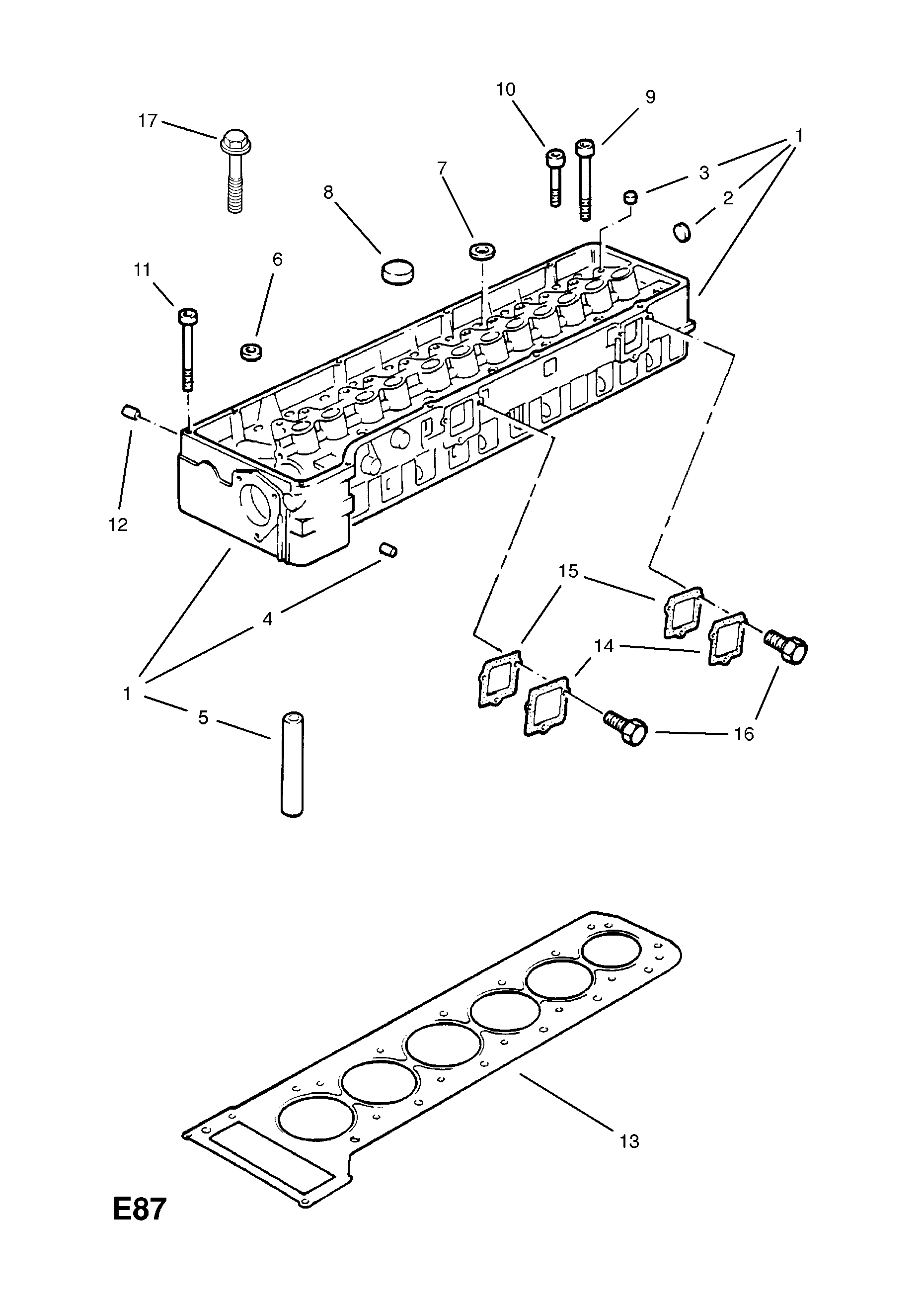CYLINDER HEAD (EXCHANGE) [FOR VAUXHALL] OPEL OMEGAA