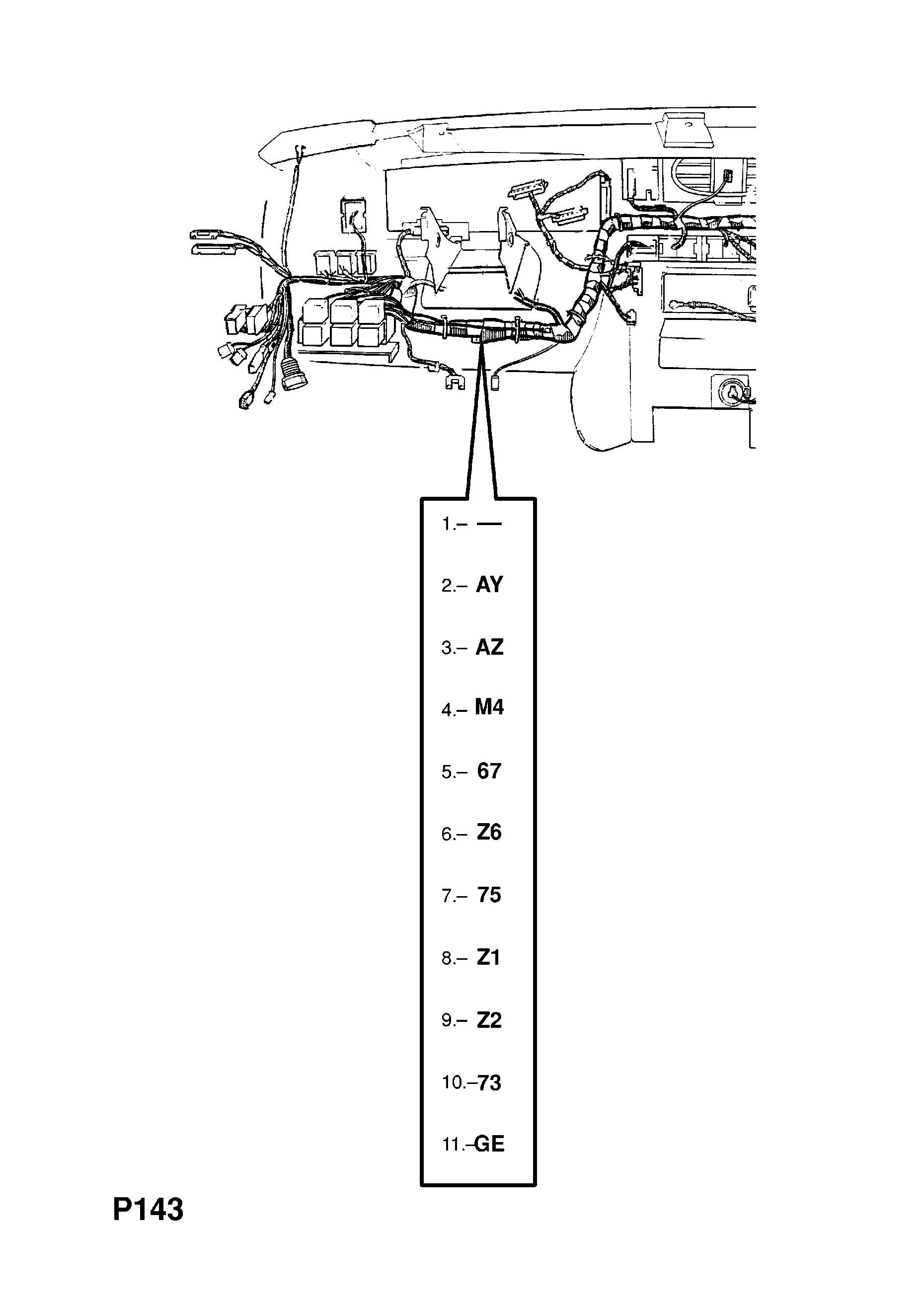 INSTRUMENT PANEL WIRING HARNESS (CONTD.) <small><i>[H1000001-L1999999 FOR AIR CONDITIONING AND AUTOMATIC TRANSMISSION AND LCD INSTRUMENTS (CONTD.)]</i></small>