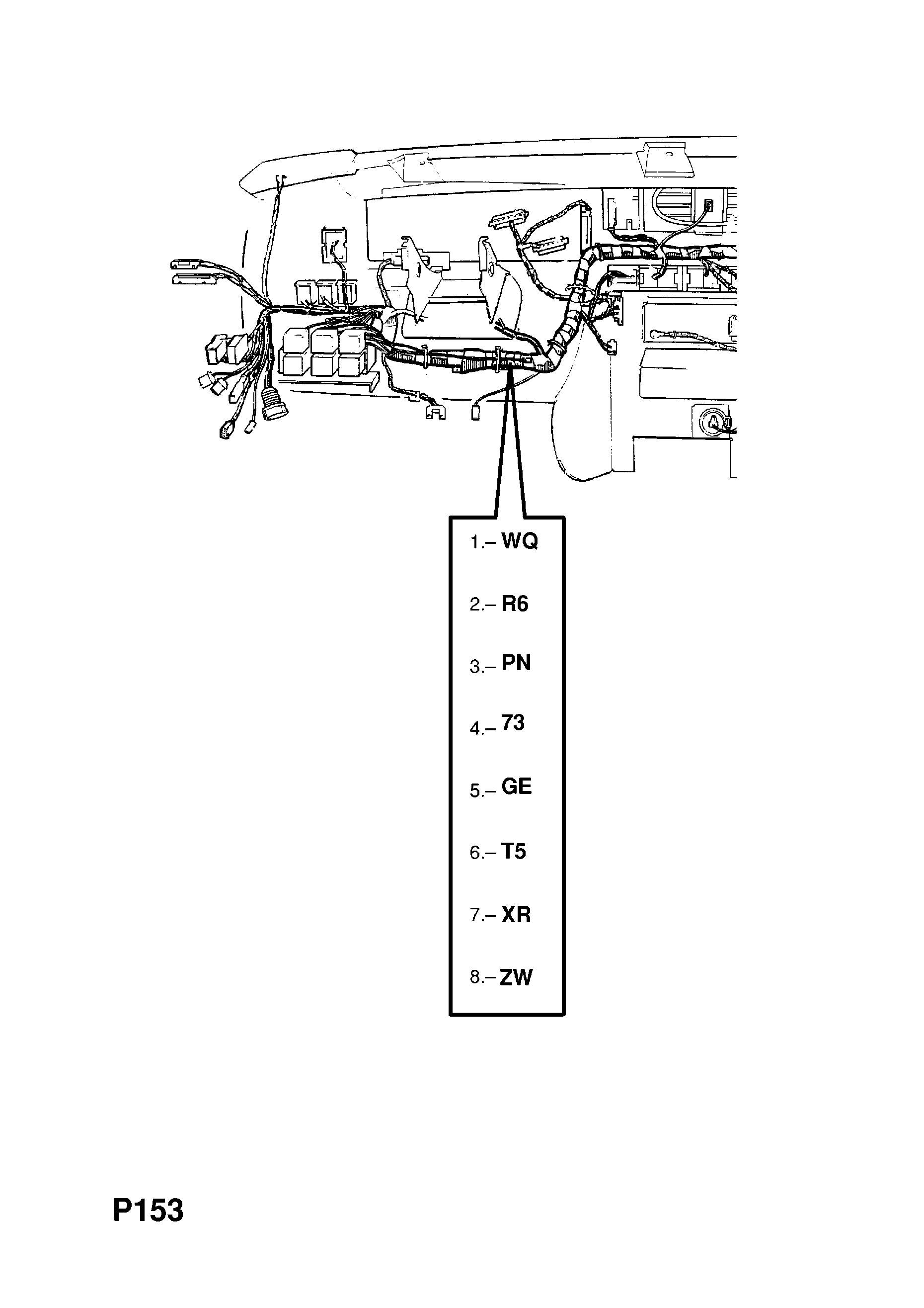 INSTRUMENT PANEL WIRING HARNESS (CONTD.) <small><i>[M1000001 (CONTD.) FOR AIR CONDITIONING, MANUAL TRANSMISSION AND LCD INSTRUMENTS (CONTD.)]</i></small>