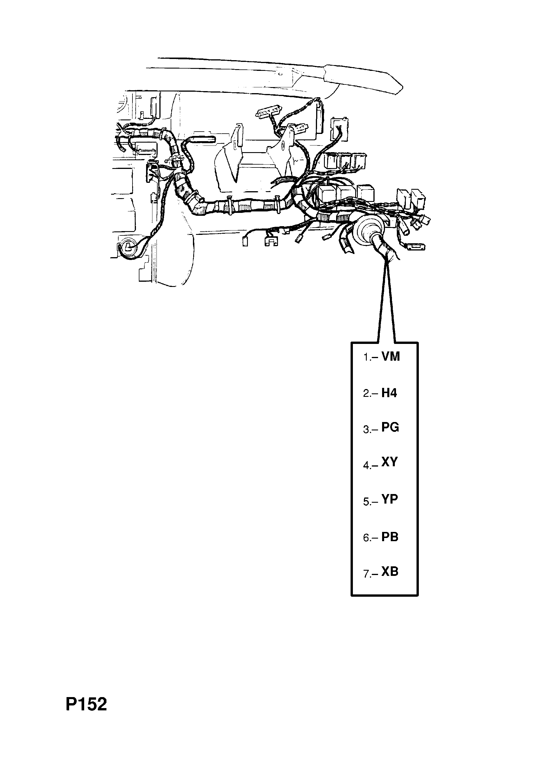 INSTRUMENT PANEL WIRING HARNESS (CONTD.) <small><i>[M1000001- FOR AIR CONDITIONING, MANUAL TRANSMISSION AND LCD INSTRUMENTS]</i></small>