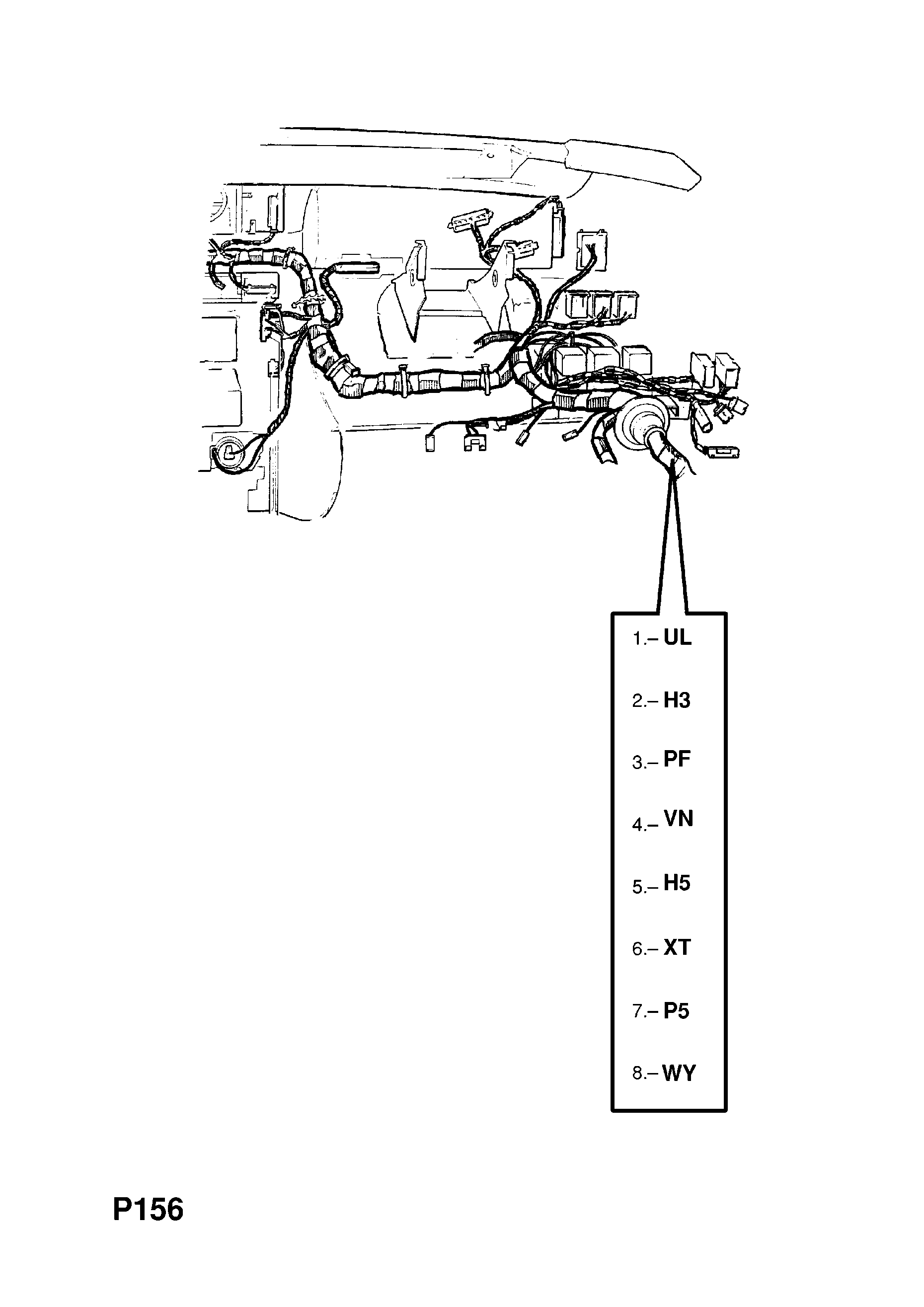 INSTRUMENT PANEL WIRING HARNESS (CONTD.) <small><i>[M1000001- FOR AUTOMATIC TRANSMISSION AND LCD INSTRUMENTS EXCEPT AIR CONDITIONING]</i></small>