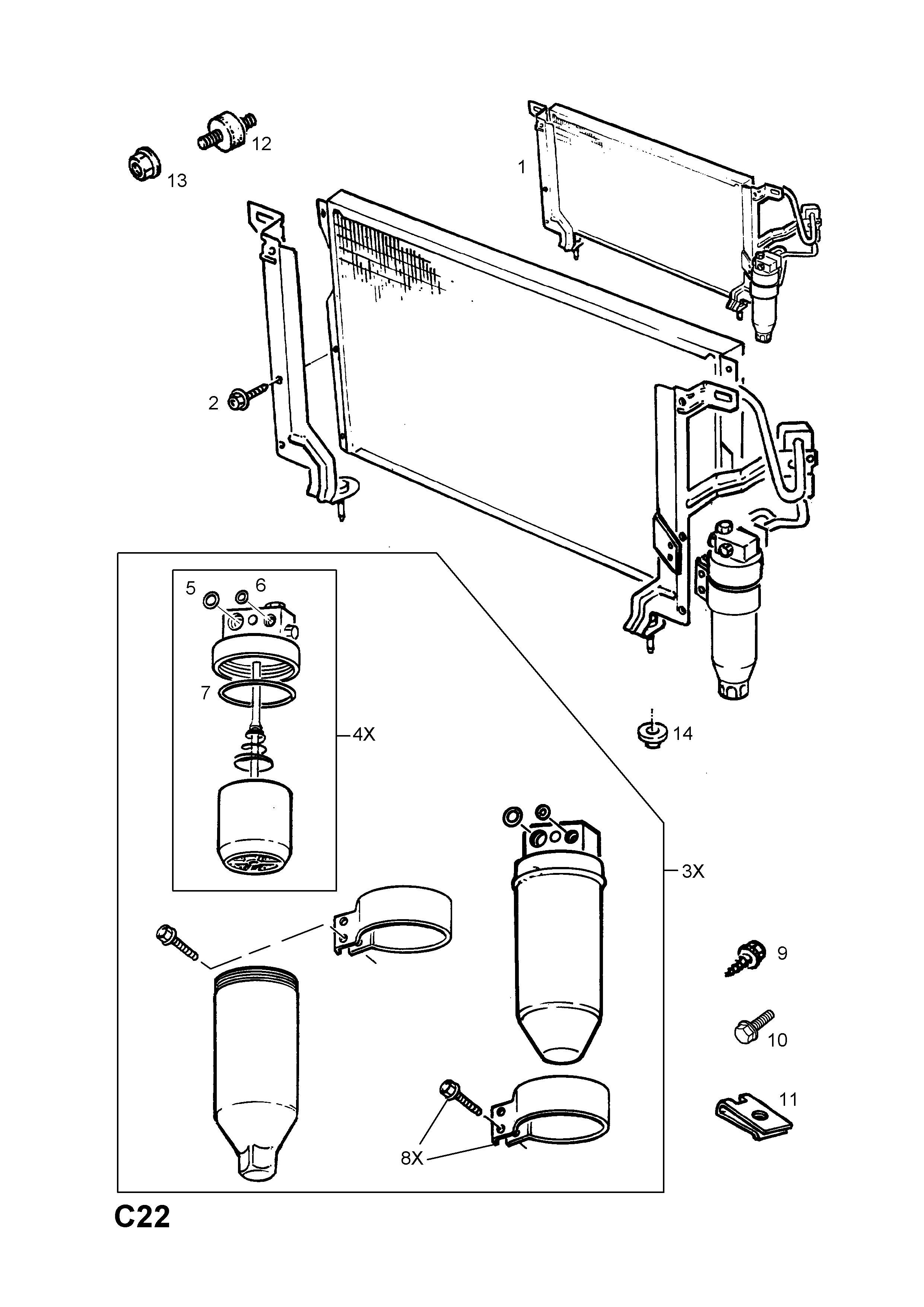 CONDENSER AND FITTINGS