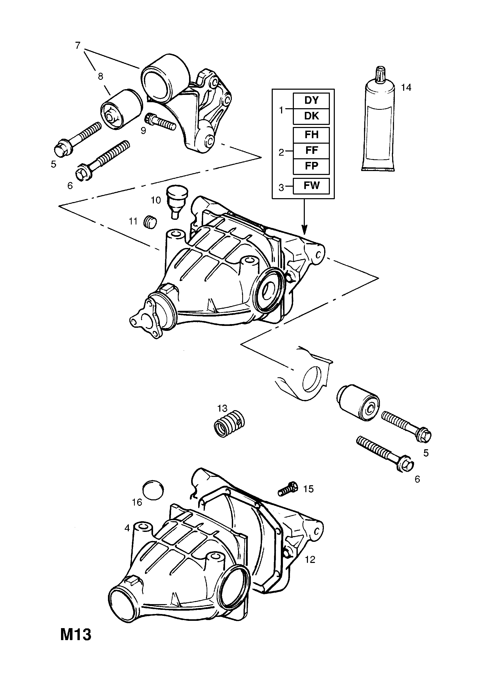 DIFFERENTIAL ASSEMBLY <small><i>[REAR AXLE - WITH LIMITED SLIP DIFFERENTIAL]</i></small>