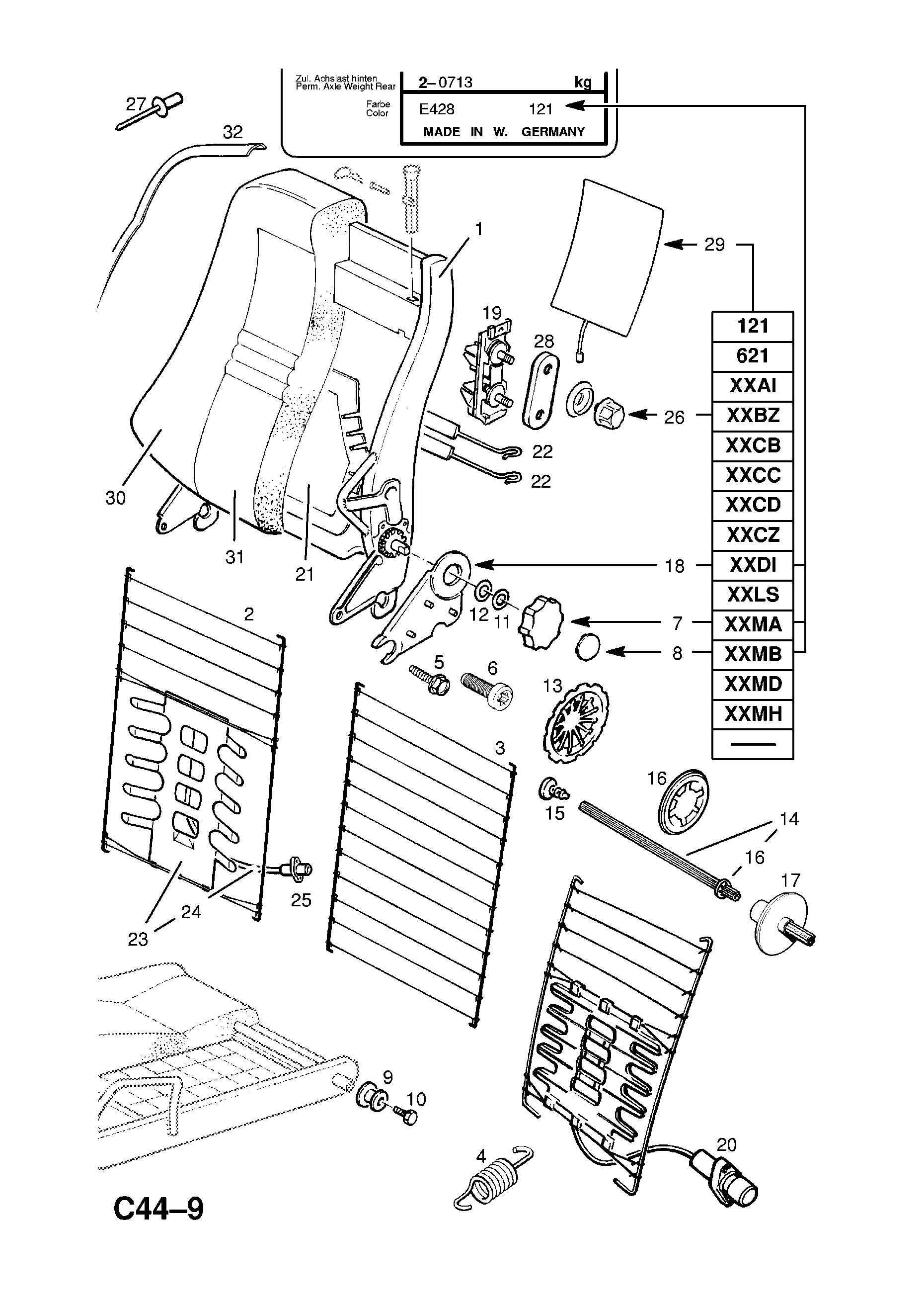 ADJUSTER MECHANISM COVERS <small><i>[-X1999999]</i></small>