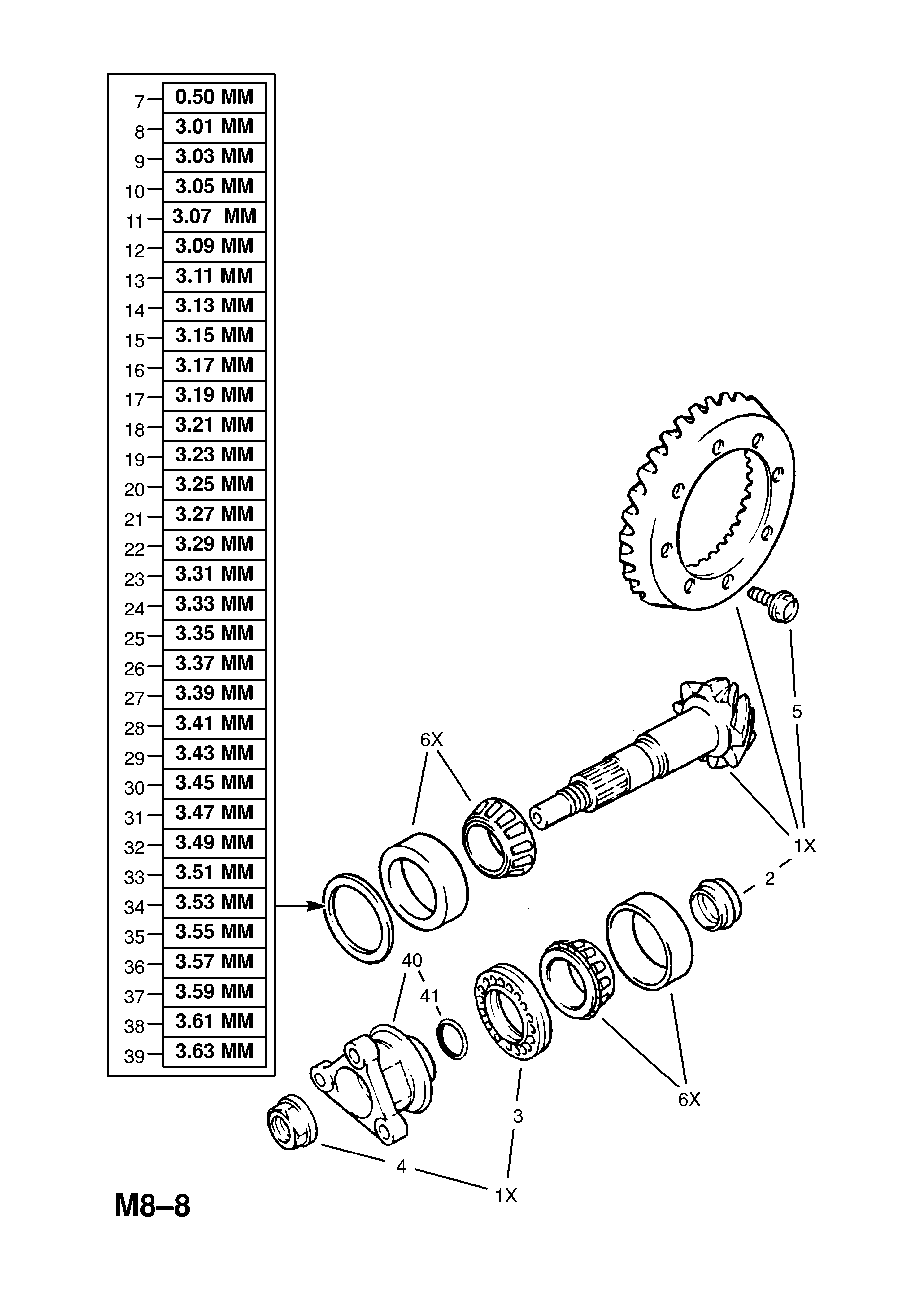 DIFFERENTIAL GEAR AND PINION <small><i>[REAR AXLE - WITH LIMITED SLIP DIFFERENTIAL]</i></small>
