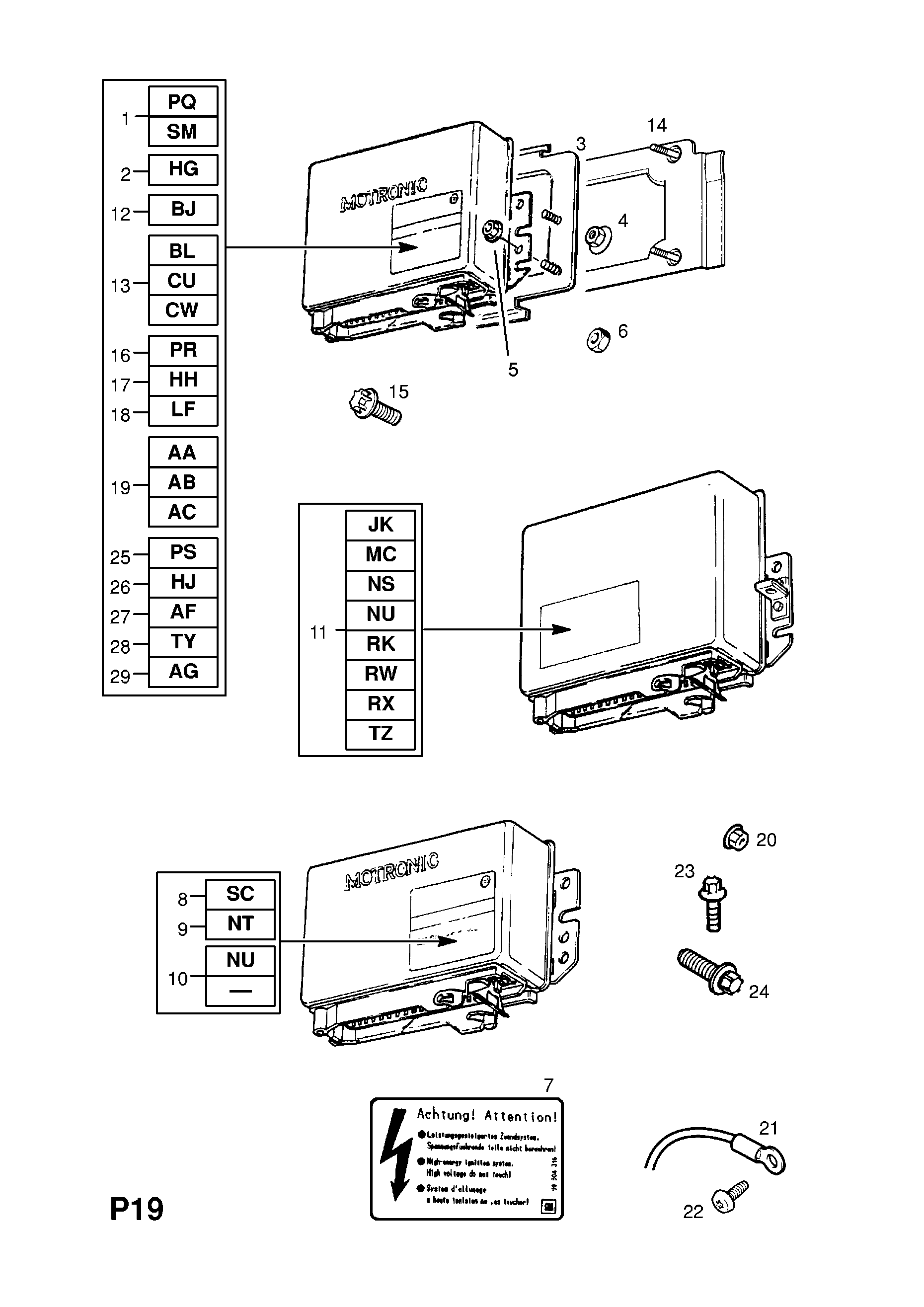 FUEL INJECTION CONTROL UNIT <small><i>[X20XEV[L34] ENGINE]</i></small>