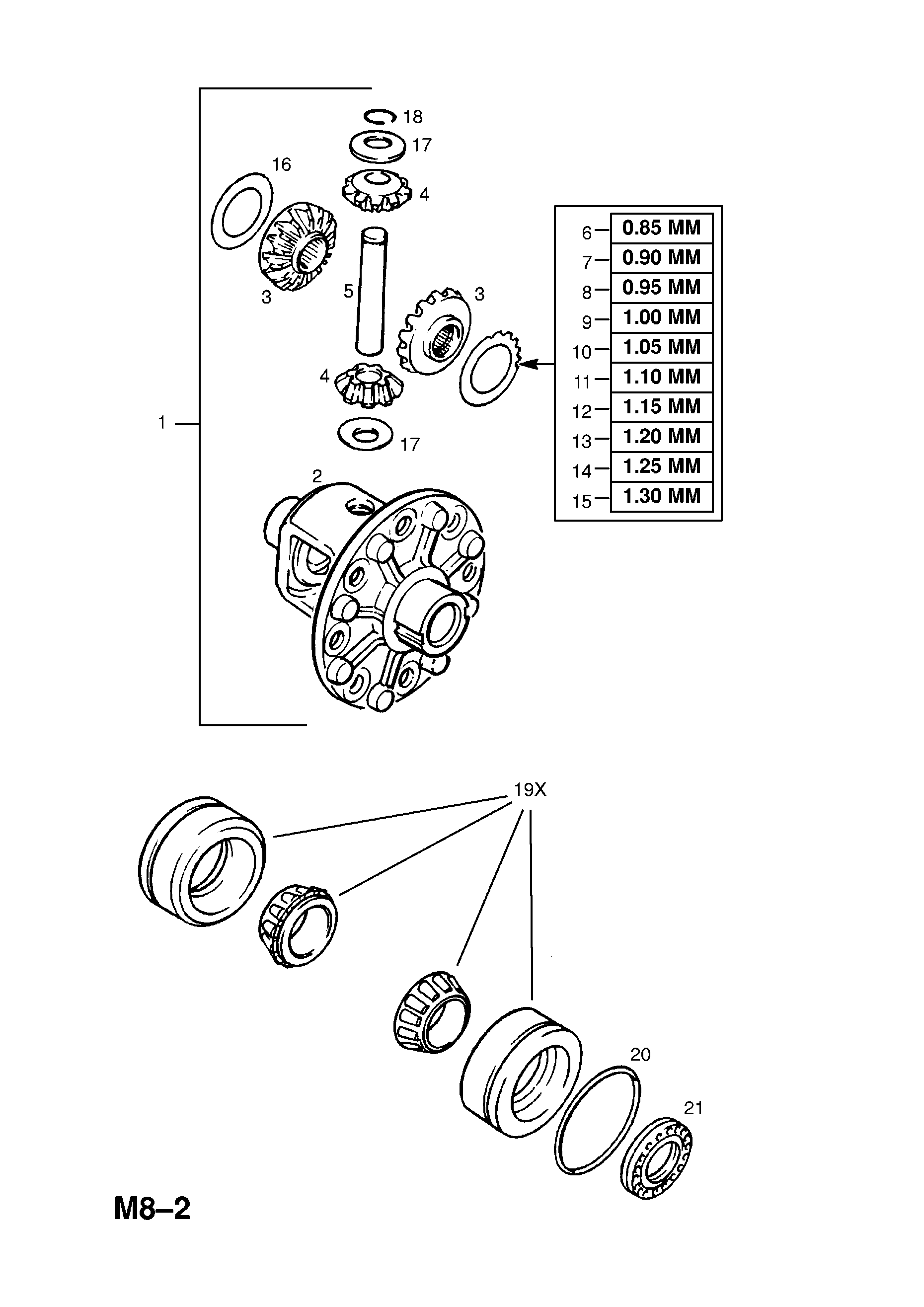 DIFFERENTIAL CASE <small><i>[REAR AXLE - LESS LIMITED SLIP DIFFERENTIAL]</i></small>