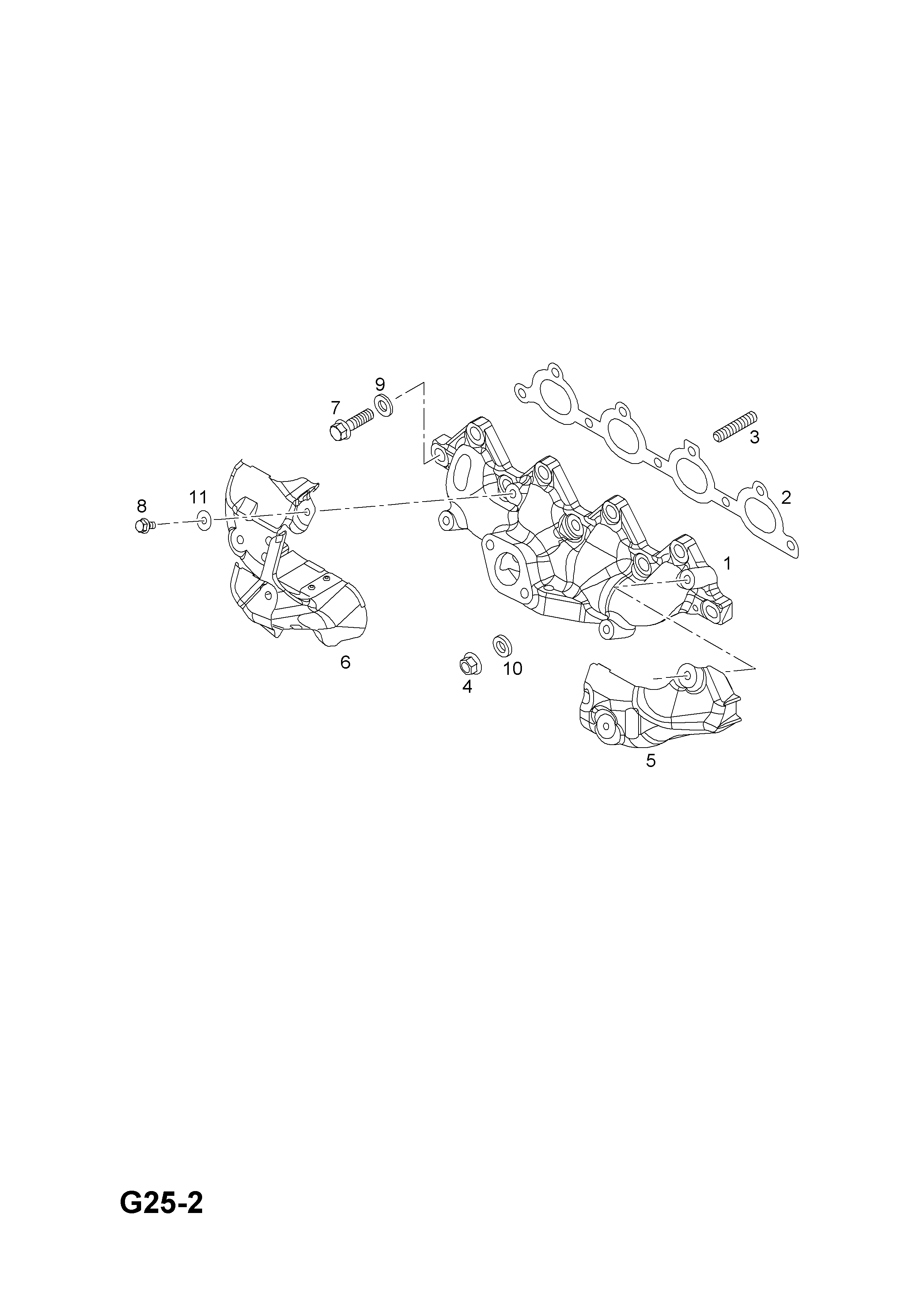 EXHAUST MANIFOLD (CONTD.) <small><i>[Z17DT[LUB],Z17DTR[LPL]  DIESEL ENGINES]</i></small>