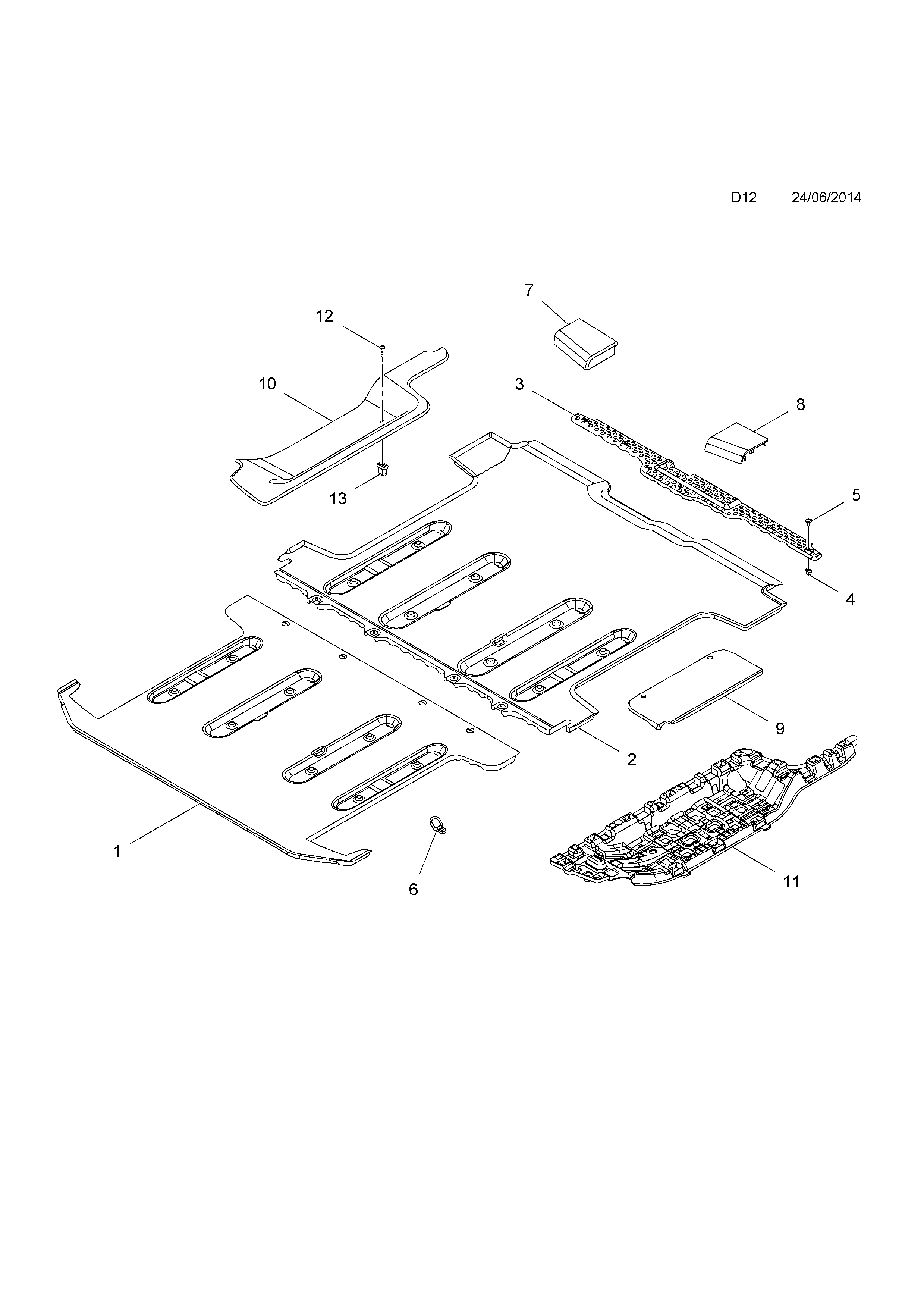 FLOOR MATS <small><i>[REAR (COMBI) (C06,D06,E06)]</i></small>