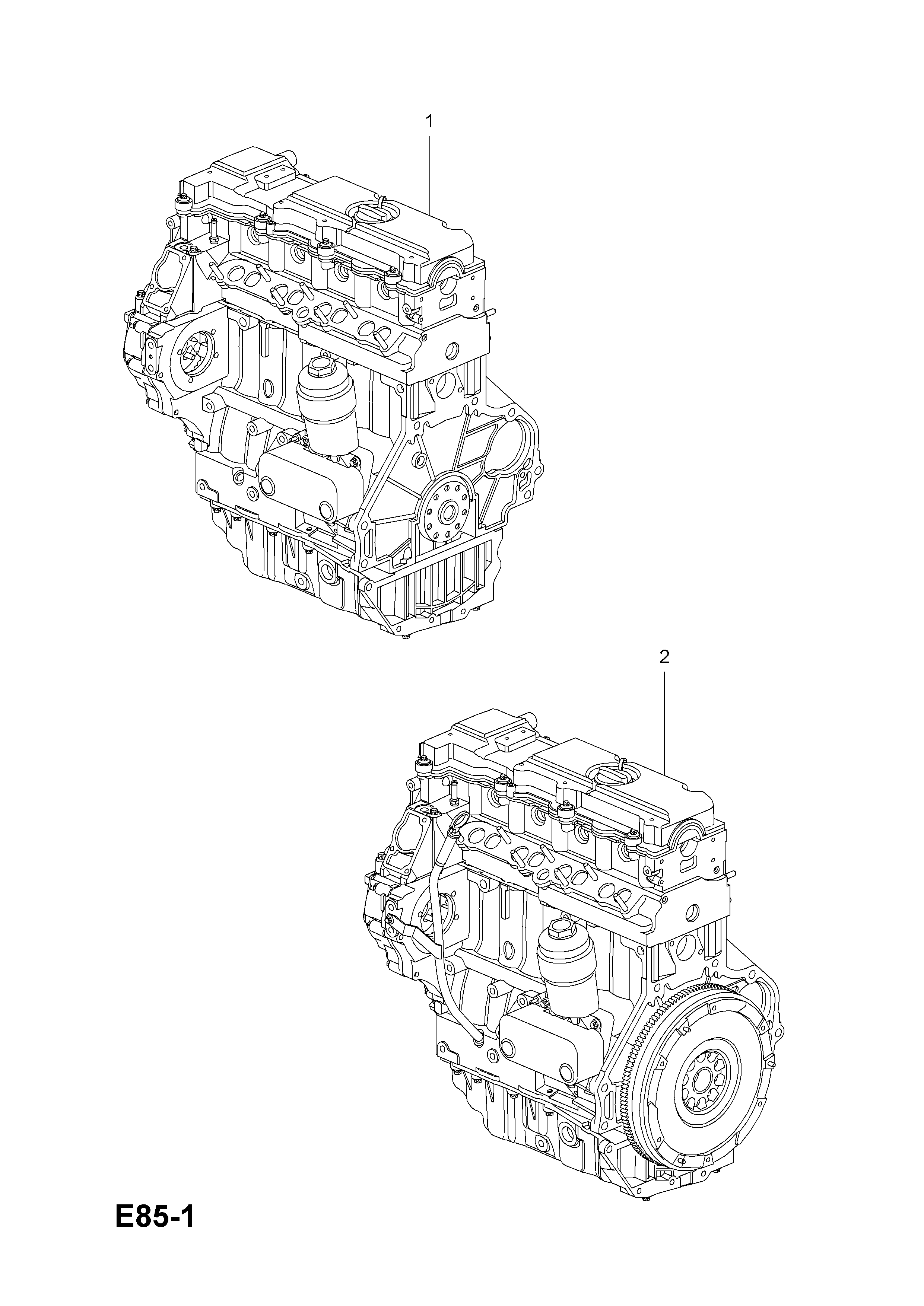 ENGINE ASSEMBLY (EXCHANGE) <small><i>[USED WITH AUTOMATIC TRANSMISSION (FOR VAUXHALL)]</i></small>