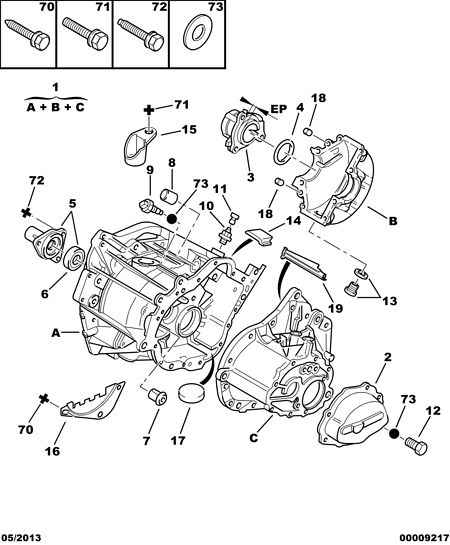 ENGINE CLUTCH HOUSING MANUAL GEARBOX dėl Peugeot 406 406
