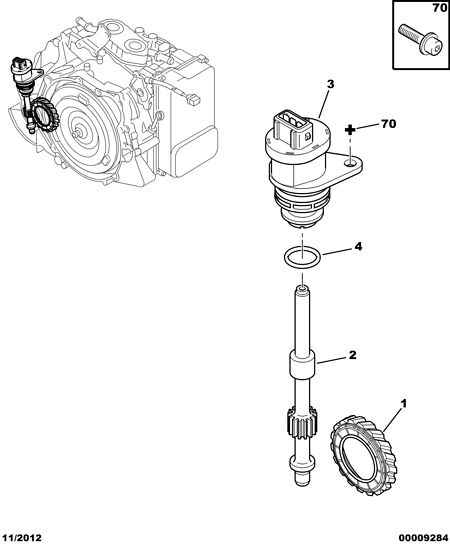 TACHOMETER CONTROL SCREW AUTO GEARBOX Για Peugeot 406 406