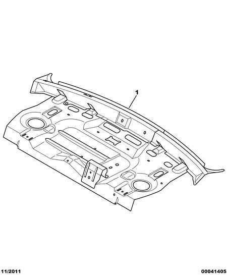 REAR BACK-REST PANEL AND SOUND PROOF per Peugeot 406 406