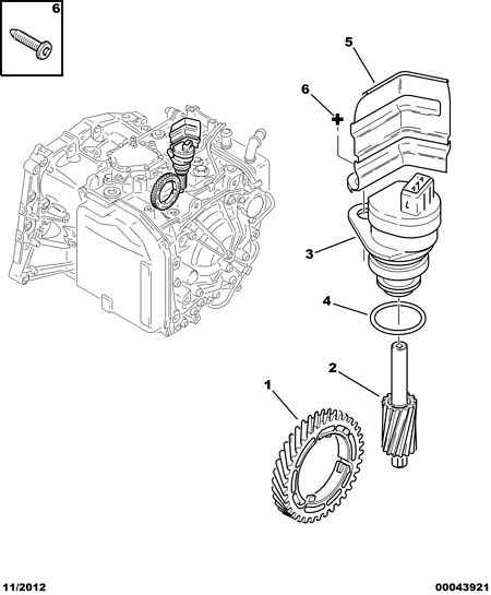 TACHOMETER CONTROL SCREW AUTO GEARBOX voor Peugeot 406 406