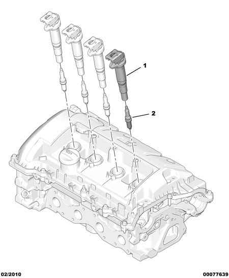ENGIN SPARK PLUG IGNIT ELECTR MODUL COIL için Peugeot 308 308