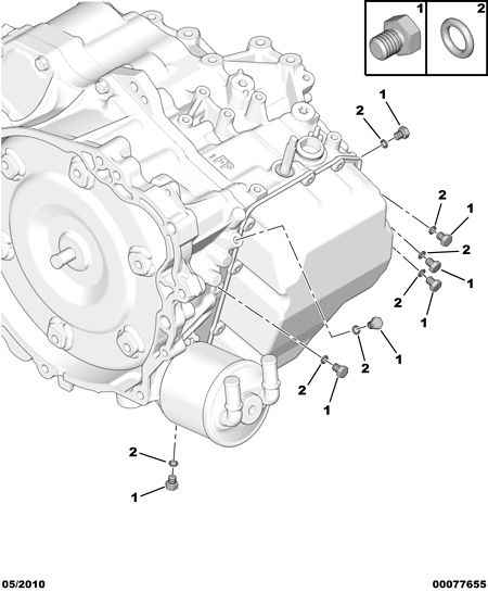GEARBOX HOUSING AND FIXING dėl Peugeot 508 508