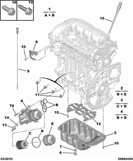 ENGINE OIL SUMP FILTER PROBE pentru Peugeot 508 508