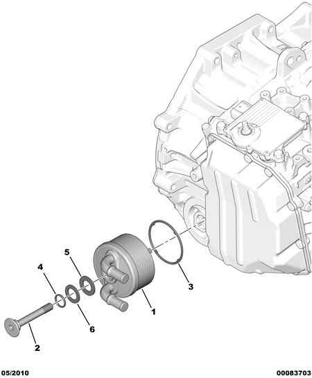 OIL RADIATOR - EXCHANGER FOR AUT GEARBOX إلى عن على Peugeot 508 508