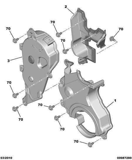 GEAR HOUSING - PLUGS for Peugeot 508 508