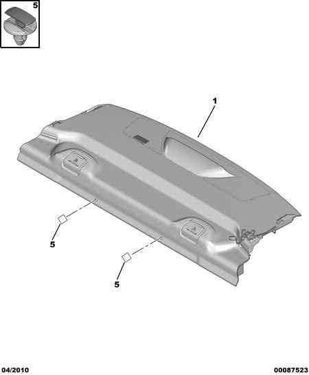 REAR SHELF - LUGGAGES COVER for Peugeot 508 508