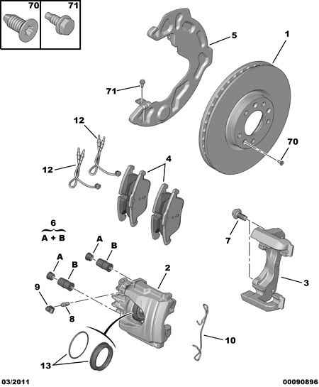 FRONT BRAKES DISC CALIPER FRICTION PAD Για Peugeot 508 508 Chine