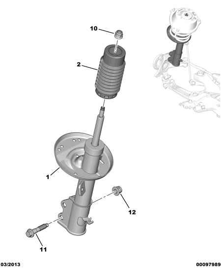 SHOCK ABSORBERS for Peugeot 508 508