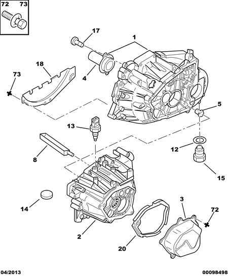 ENGINE CLUTCH HOUSING MANUAL GEARBOX for Peugeot 406 406