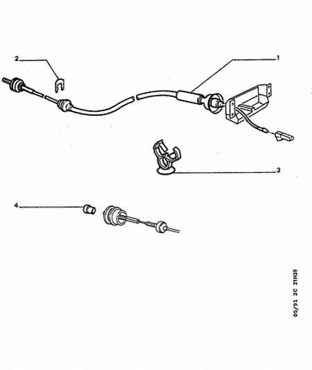 CLUTCH CABLE for Peugeot 205 205