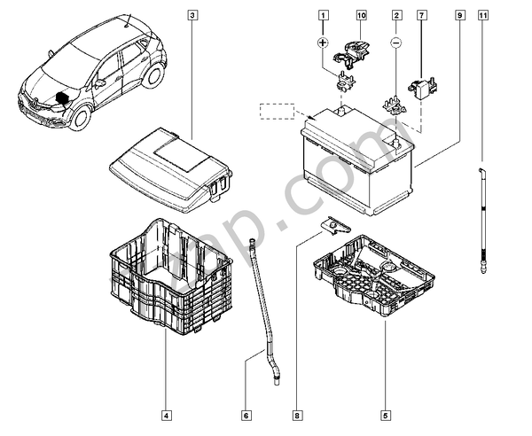 Battery for Renault Captur Captur