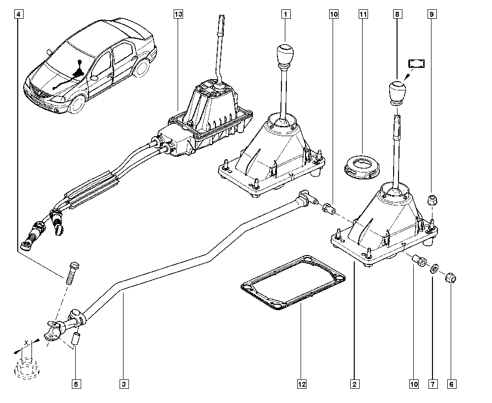 Manual speeds til Renault Logan Logan Sandero I