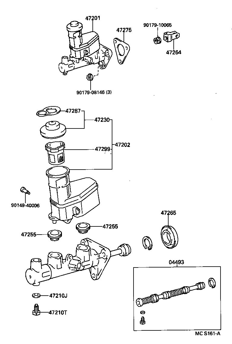 BRAKE MASTER CYLINDER[AISIN OR JKC (92029601)UKP..RHD ] TOYOTA CARINA