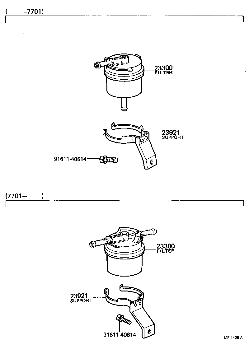 FUEL FILTER TOYOTA COROLLA [KE3,5,TE3,47,51] (EUROPE)