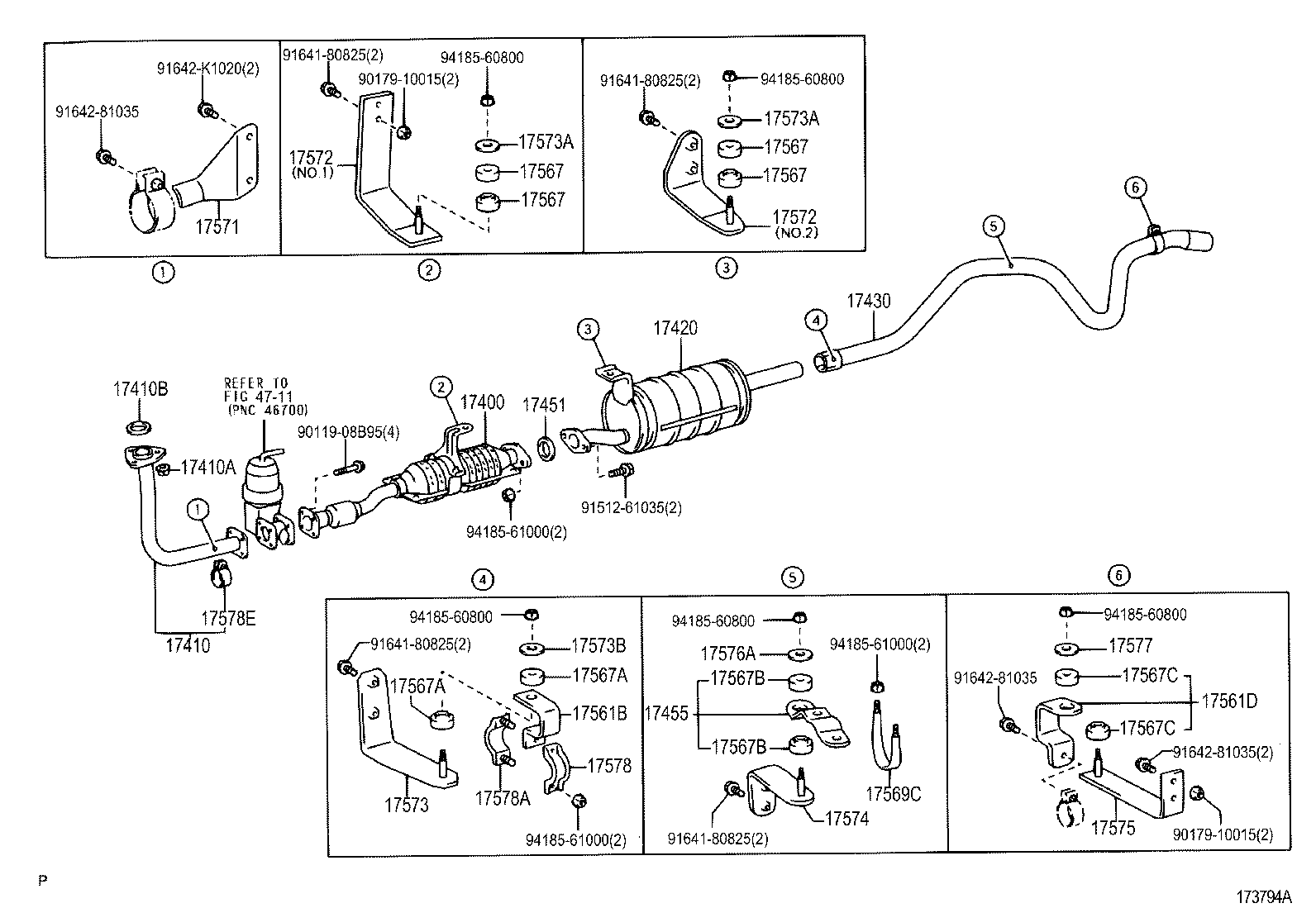 EXHAUST PIPE TOYOTA DYNA [BU4,WU4,XZU4] (ASIA and MIDDLE EAST)