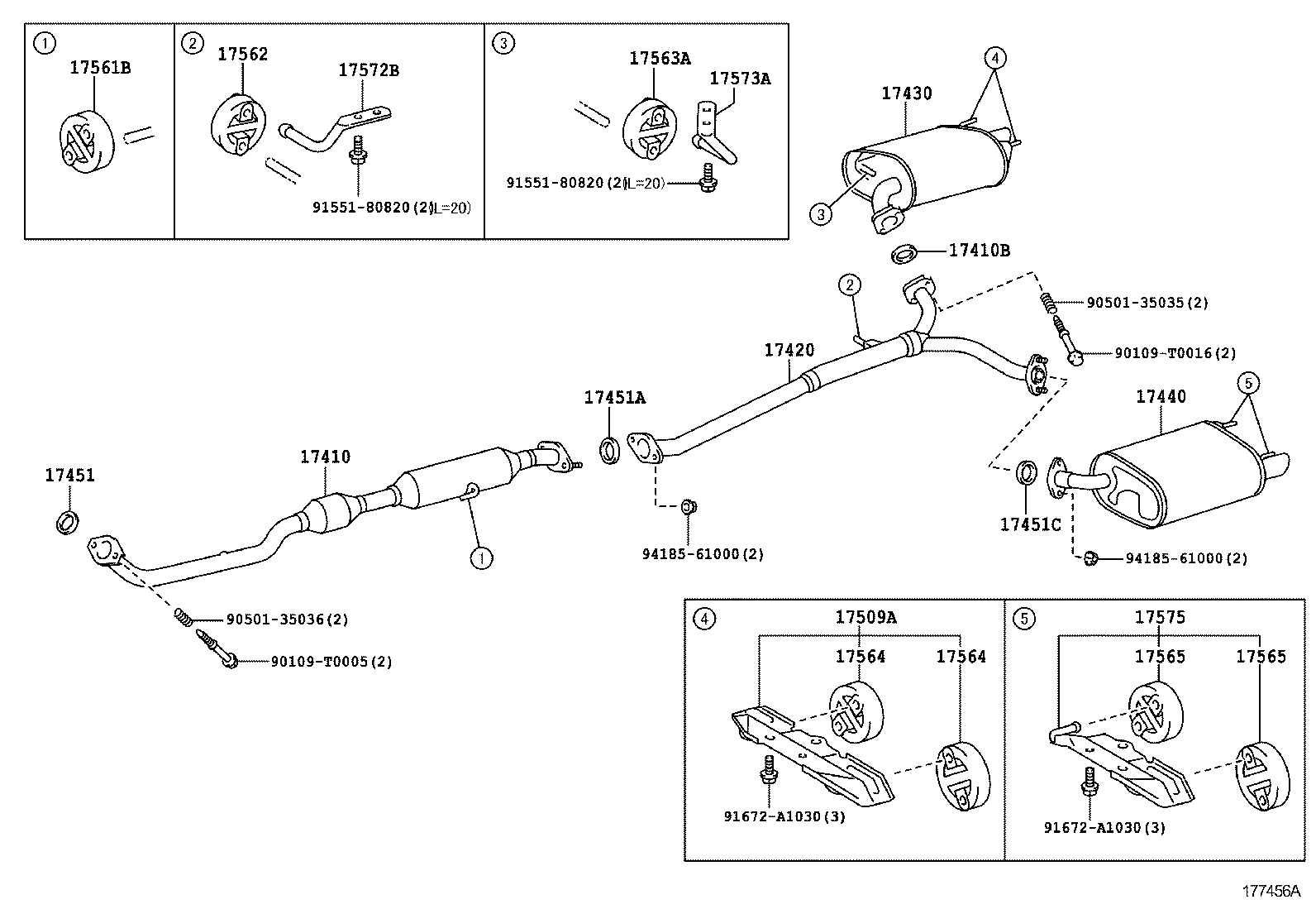 EXHAUST PIPE TOYOTA CAMRY [ASV50,AVV50,GSV50] (ASIA and MIDDLE EAST)