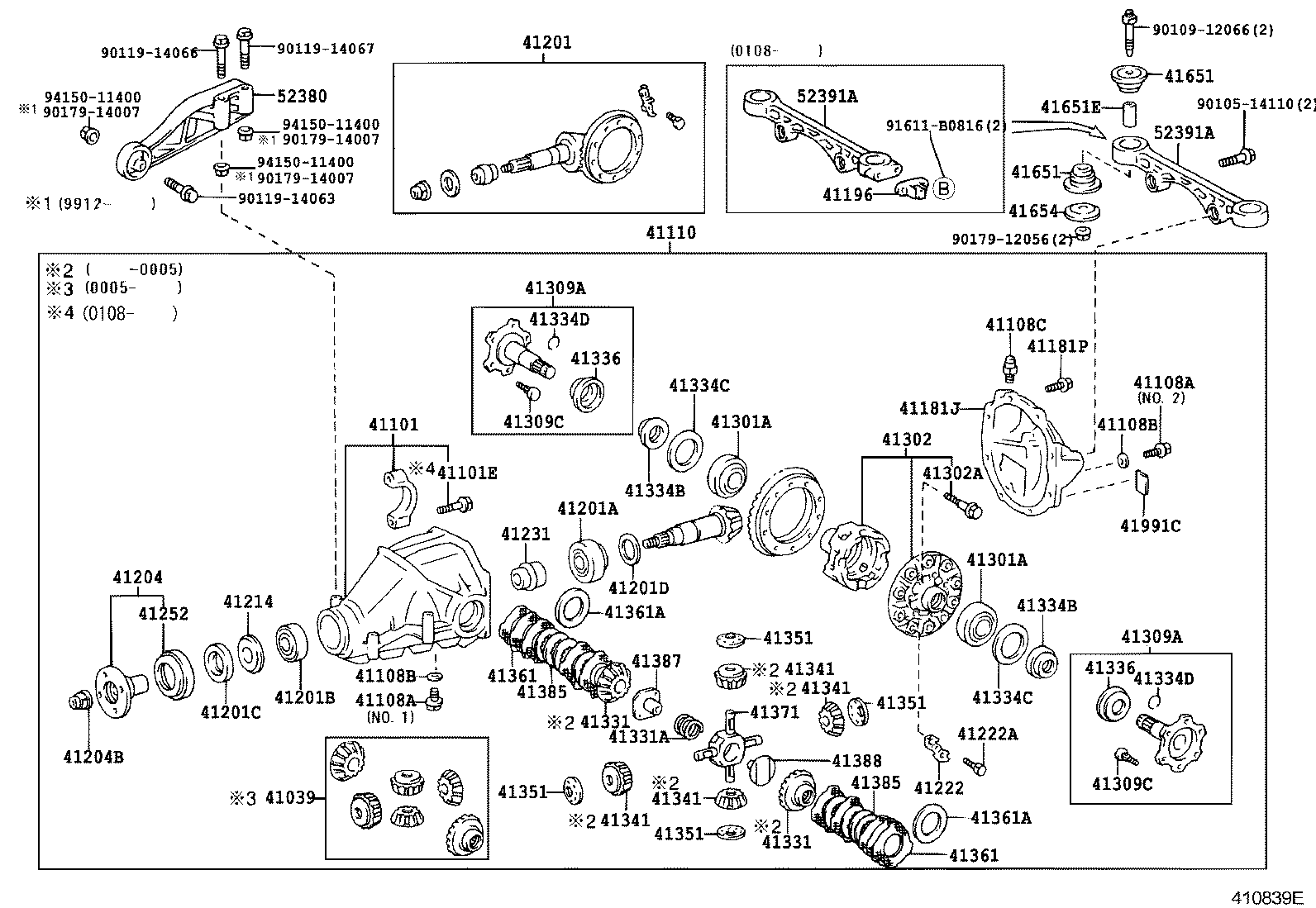 REAR AXLE HOUSING & DIFFERENTIAL[LIMITED SLIP DIFFERENTIAL (95080608