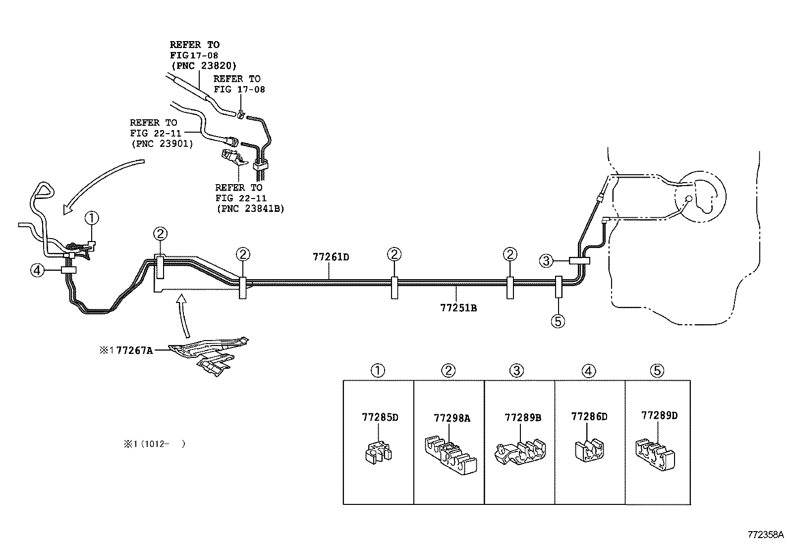 FUEL TANK & TUBE[FUEL TUBE ILLUST NO. 2 OF 2(0601 ) ] TOYOTA YARIS