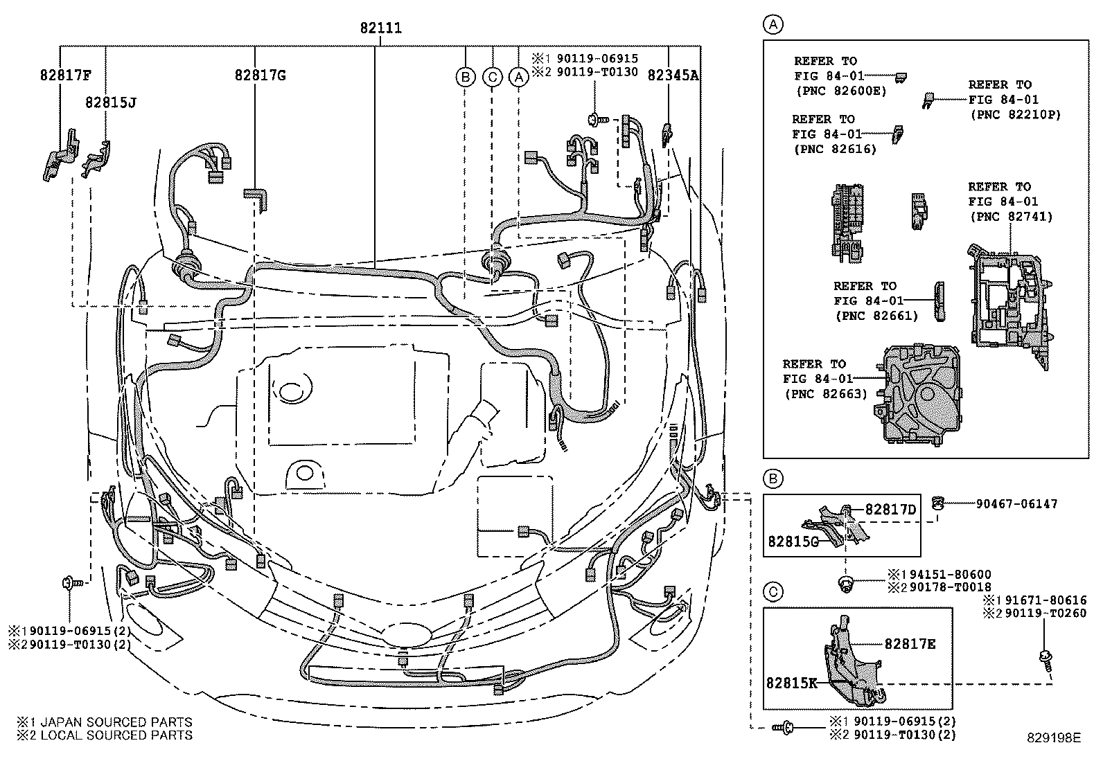 Схема проводки тойота. Проводка Тойота. 82111-05d10. 82815-33j10 Toyota. 82817-48d10.