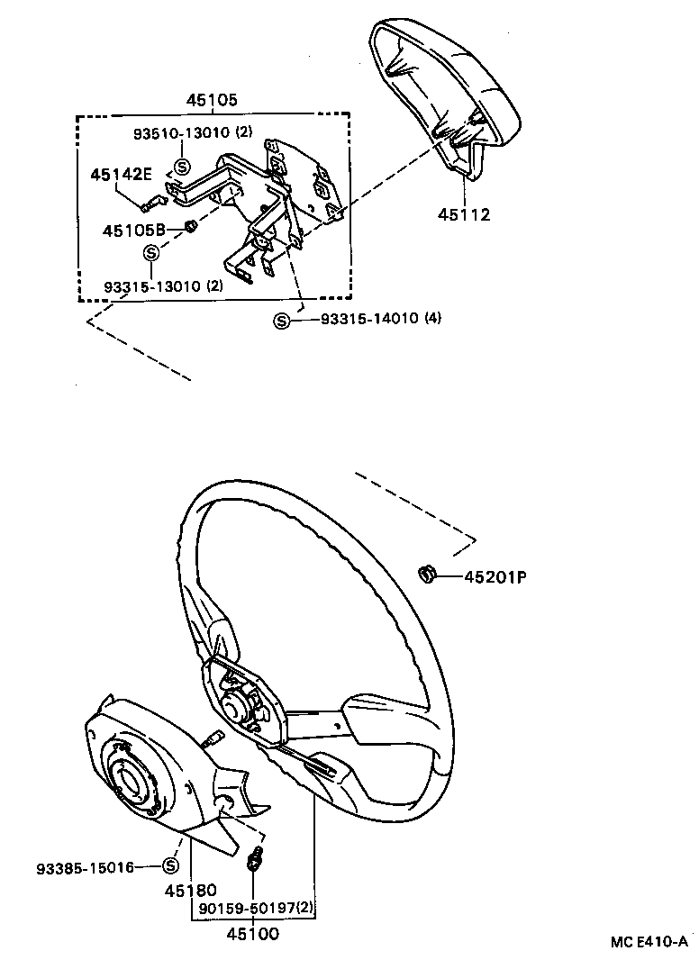 STEERING WHEEL TOYOTA CELICA [AT160,ST16] (ASIA and MIDDLE EAST)