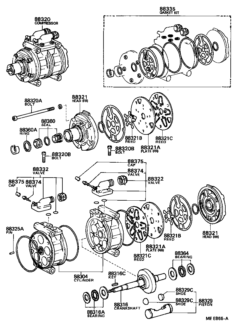 HEATING AIR CONDITIONING COMPRESSOR 8409 8608 BU75 76 85 ARL GEN heating-air-conditioning-compressor-8409-8608-bu75-76-85-arl-gen