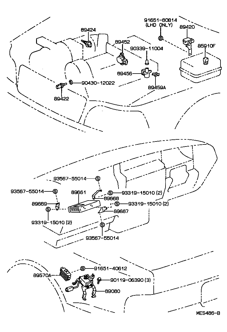 ELECTRONIC FUEL INJECTION SYSTEM TOYOTA CROWN [GS131,JZS133,LS130,YS132