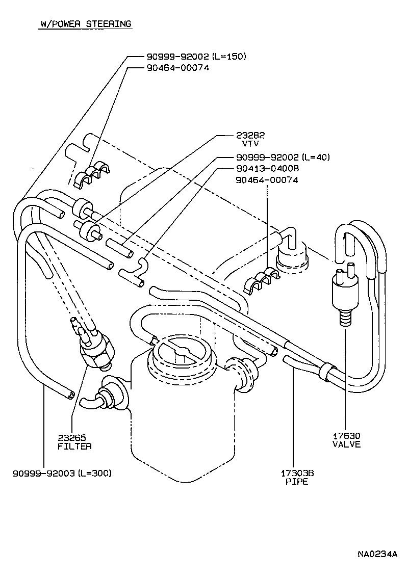 VACUUM PIPING[ (8708 )2E ] TOYOTA COROLLA [EE90,AE92,CE90] (ASIA and