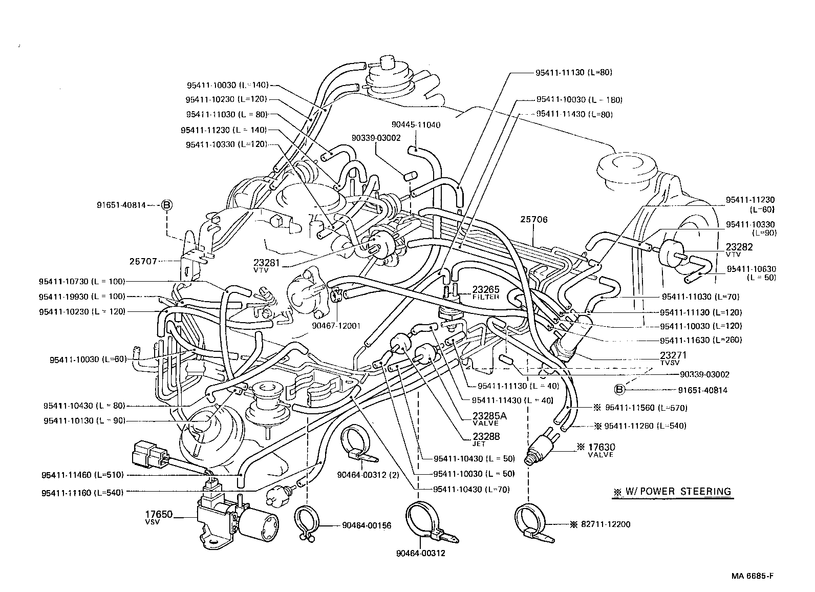 Схема вакуумных шлангов. Вакуумные трубки Тойота 3е. Тойота двигатель 3е вакуумные трубки. Тойота рав 4 дизель вакуумные шланги. Вакуумная система Тойота 4раннер дизель.