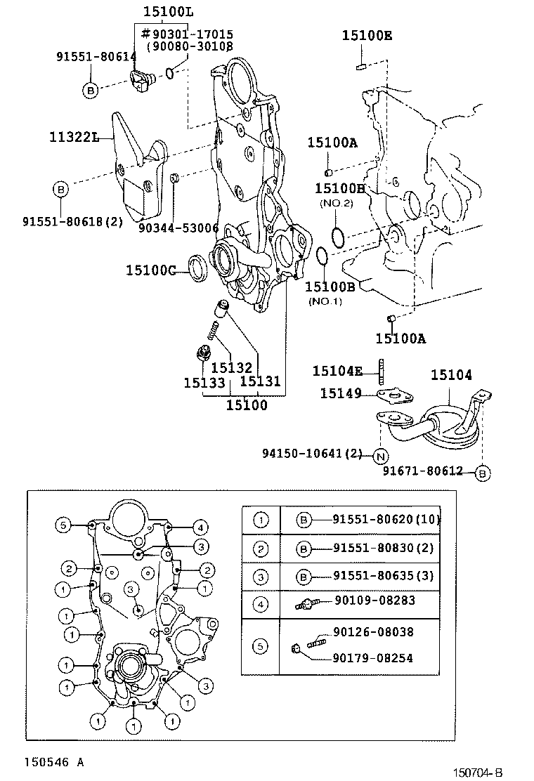 ENGINE OIL PUMP TOYOTA YARIS [SCP1,NLP10] (NORTH AMERICA)
