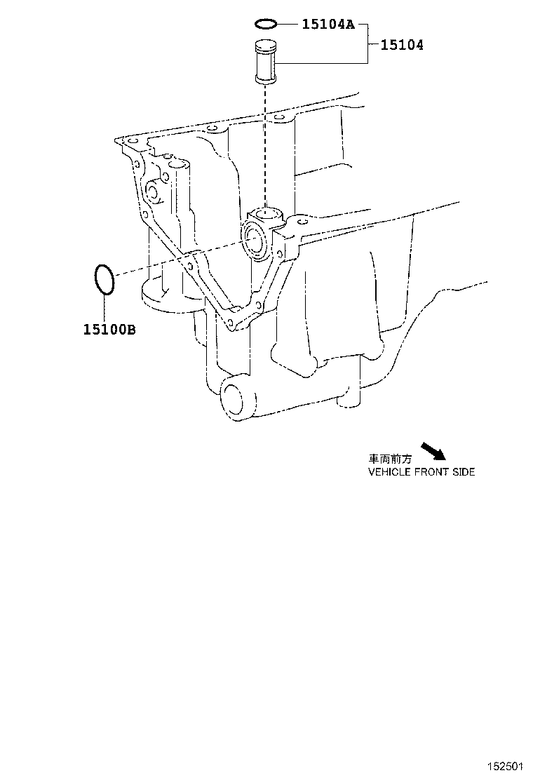 ENGINE OIL PUMP TOYOTA YARIS [NCP15,NSP15] (NORTH AMERICA)